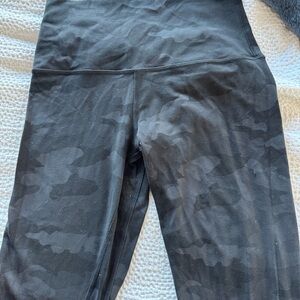 Lululemon Align High-Waist Black Camo Leggings
